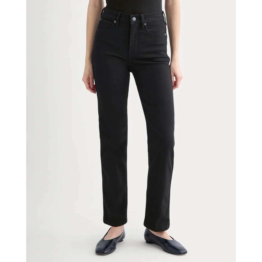Everlane High Rise Cigarette Jean Black Like‎ New 31
